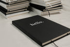 Notizbuch Hello Schwarz A5