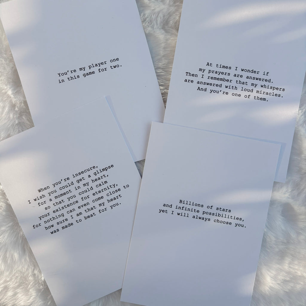Liebesgedichte, 4er-Set